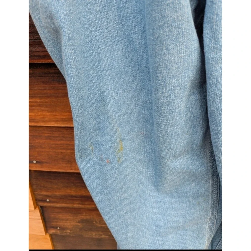 Liberty Vintage 90s Style Women's Medium Denim Bib Overalls Cotton Straight Leg